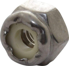 Value Collection - #8-32 UNC 18-8 Hex Lock Nut with Nylon Insert - 11/32" Width Across Flats, 15/64" High - Caliber Tooling