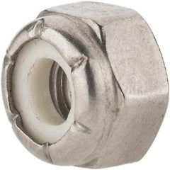 Value Collection - 1/4-20 UNC 18-8 Hex Lock Nut with Nylon Insert - 7/16" Width Across Flats, 19/64" High - Caliber Tooling