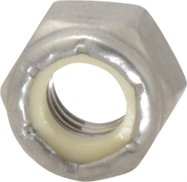 Value Collection - 5/16-18 UNC 18-8 Hex Lock Nut with Nylon Insert - 1/2" Width Across Flats, 23/64" High - Caliber Tooling