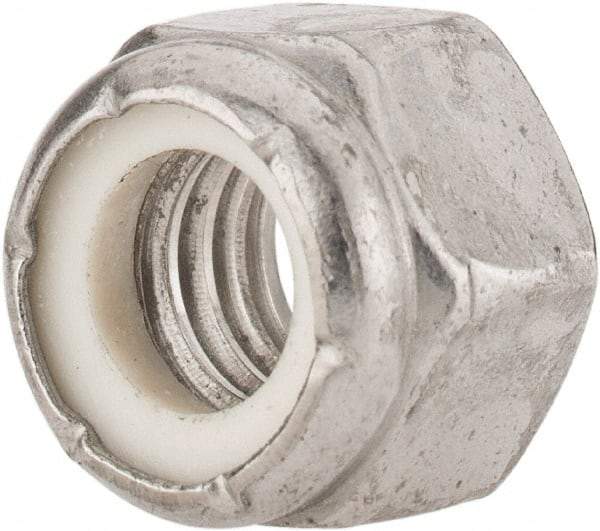 Value Collection - 3/8-16 UNC 18-8 Hex Lock Nut with Nylon Insert - 9/16" Width Across Flats, 15/32" High - Caliber Tooling