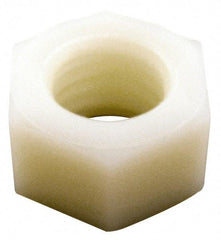 Made in USA - 7/8-9 UNC Nylon Right Hand Hex Nut - 32.51mm Across Flats, 19.05mm High, Uncoated - Caliber Tooling