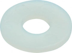 Made in USA - 1/4" Screw, Grade 6/6 Nylon Standard Flat Washer - 6.6mm ID x 17.45mm OD, 1.52mm Thick - Caliber Tooling