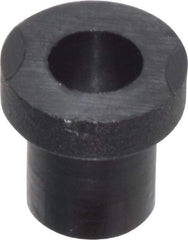 Made in USA - #2 Screw, 1/8" Shoulder Length, Nylon Shoulder Washer - Black, 0.181" Flange Diam, 3/64" Flange Thickness, 0.09" ID, 0.12" OD - Caliber Tooling