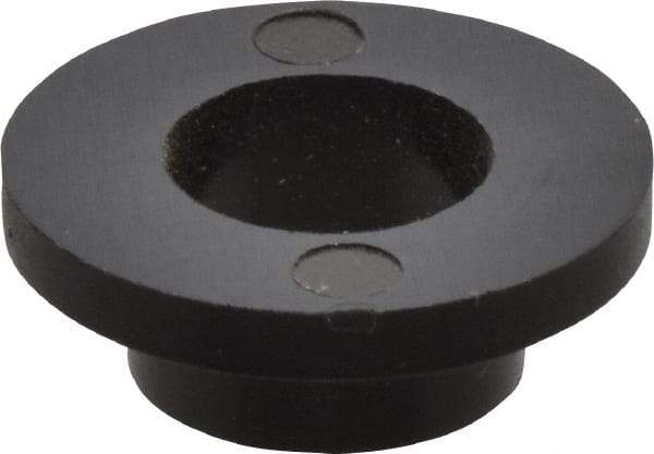 Made in USA - 1/4" Screw, 1/8" Shoulder Length, Nylon Shoulder Washer - Black, 0.513" Flange Diam, 1/16" Flange Thickness, 0.26" ID, 5/16" OD - Caliber Tooling