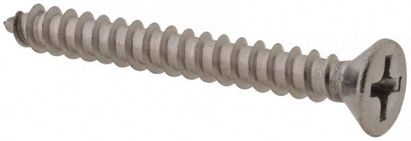 Value Collection - #6, 1-1/4" OAL, Phillips Drive, Flat Head Wood Screw - Caliber Tooling