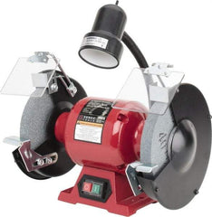 Sunex Tools - 8" Wheel Diam, 3/4 hp Grinder - 5/8" Arbor Hole Diam, 3,450 Max RPM, 115 Volts - Caliber Tooling