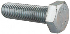 Value Collection - M12x1.50mm Metric Fine, 40mm Length Under Head Hex Head Cap Screw - Fully Threaded, Grade 8.8 Steel, Zinc-Plated Finish, 19mm Hex - Caliber Tooling