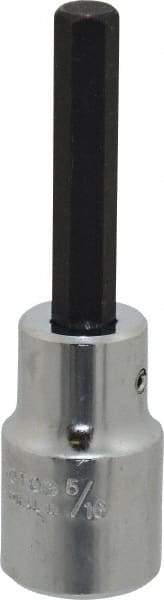 Proto - 1/2" Drive, 5/16" Hex Bit Socket - 3-1/4" OAL, 1-3/4" Bit Length - Caliber Tooling