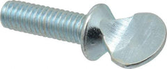 Value Collection - 5/16-18 Oval Shoulder Grade 2 Steel Thumb Screw - 1" OAL, Zinc-Plated Finish - Caliber Tooling