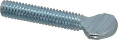 Value Collection - 5/16-18 Oval Shoulderless Grade 2 Steel Thumb Screw - 1-1/2" OAL, Zinc-Plated Finish - Caliber Tooling