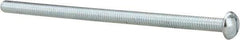 Value Collection - 5/16-18 UNC, 6" Length Under Head Slotted Drive Machine Screw - Round Head, Grade 2 Alloy Steel, Zinc-Plated Finish, Without Washer - Caliber Tooling