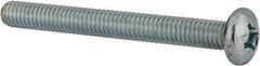 Value Collection - 5/16-18 UNC, 3" Length Under Head Phillips Drive Machine Screw - Pan Head, Grade 2 Steel, Zinc-Plated Finish, Without Washer - Caliber Tooling