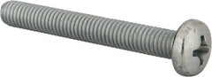 Value Collection - 3/8-16 UNC, 3" Length Under Head Phillips Drive Machine Screw - Pan Head, Grade J82 Steel, Zinc-Plated Finish, Without Washer - Caliber Tooling