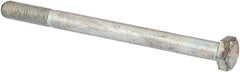 Made in USA - 5/16-24 UNF, 4" Length Under Head Hex Head Cap Screw - Partially Threaded, Grade 5 Steel, Zinc-Plated Finish, 7/16" Hex - Caliber Tooling