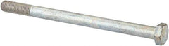 Made in USA - 5/16-24 UNF, 4-1/2" Length Under Head Hex Head Cap Screw - Partially Threaded, Grade 5 Steel, Zinc-Plated Finish, 7/16" Hex - Caliber Tooling