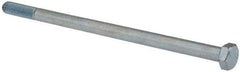 Made in USA - 5/16-24 UNF, 6" Length Under Head Hex Head Cap Screw - Partially Threaded, Grade 5 Steel, Zinc-Plated Finish, 7/16" Hex - Caliber Tooling