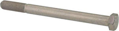 Made in USA - 3/8-24 UNF, 4-1/2" Length Under Head Hex Head Cap Screw - Partially Threaded, Grade 5 Steel, Zinc-Plated Finish, 9/16" Hex - Caliber Tooling