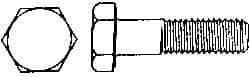 Value Collection - 3/8-16 UNC, 1-1/2" Length Under Head Hex Head Cap Screw - Grade 2024T4 Aluminum, 9/16" Hex - Caliber Tooling