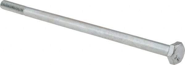 Value Collection - 1/4-20 UNC, 5-1/2" Length Under Head Hex Head Cap Screw - Partially Threaded, Grade 2 Steel, Zinc-Plated Finish, 7/16" Hex - Caliber Tooling