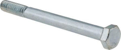 Value Collection - 5/16-18 UNC, 3-1/2" Length Under Head Hex Head Cap Screw - Partially Threaded, Grade 2 Steel, Zinc-Plated Finish, 1/2" Hex - Caliber Tooling