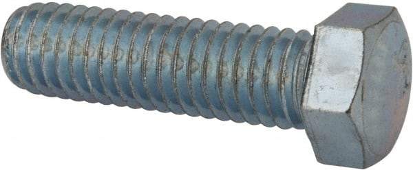 Value Collection - 7/16-14 UNC, 1-1/2" Length Under Head Hex Head Cap Screw - Fully Threaded, Grade 2 Steel, Zinc-Plated Finish, 5/8" Hex - Caliber Tooling