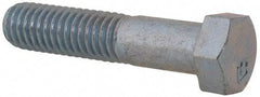 Value Collection - 7/16-14 UNC, 2" Length Under Head Hex Head Cap Screw - Partially Threaded, Grade 2 Steel, Zinc-Plated Finish, 5/8" Hex - Caliber Tooling