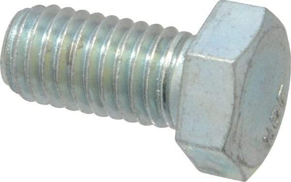 Value Collection - 1/2-13 UNC, 1" Length Under Head Hex Head Cap Screw - Fully Threaded, Grade 2 Steel, Zinc-Plated Finish, 3/4" Hex - Caliber Tooling