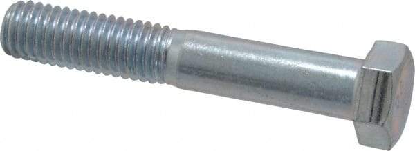 Value Collection - 1/2-13 UNC, 3" Length Under Head Hex Head Cap Screw - Partially Threaded, Grade 2 Steel, Zinc-Plated Finish, 3/4" Hex - Caliber Tooling