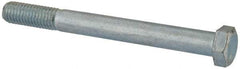 Value Collection - 1/2-13 UNC, 5" Length Under Head Hex Head Cap Screw - Partially Threaded, Grade 2 Steel, Zinc-Plated Finish, 3/4" Hex - Caliber Tooling