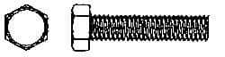 Value Collection - 5/16-18 UNC, 2-1/2" Length Under Head Hex Head Cap Screw - Fully Threaded, Grade 316 Stainless Steel, Uncoated, 1/2" Hex - Caliber Tooling