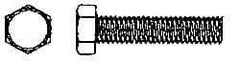 Value Collection - 5/16-18 UNC, 2-1/2" Length Under Head Hex Head Cap Screw - Fully Threaded, Grade 316 Stainless Steel, Uncoated, 1/2" Hex - Caliber Tooling