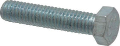 Value Collection - 3/8-16 UNC, 1-3/4" Length Under Head Hex Head Cap Screw - Fully Threaded, Grade 2 Steel, Zinc-Plated Finish, 9/16" Hex - Caliber Tooling