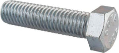 Value Collection - 1/2-13 UNC, 2" Length Under Head Hex Head Cap Screw - Fully Threaded, Grade 2 Steel, Zinc-Plated Finish, 3/4" Hex - Caliber Tooling