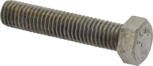 Value Collection - 1/2-13 UNC, 2-1/2" Length Under Head Hex Head Cap Screw - Fully Threaded, Grade 2 Steel, Zinc-Plated Finish, 3/4" Hex - Caliber Tooling