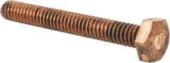 Value Collection - 1/4-20 UNC, 2" Length Under Head Hex Head Cap Screw - Silicon Bronze, 7/16" Hex - Caliber Tooling