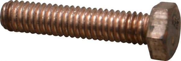 Value Collection - 5/16-18 UNC, 1-1/2" Length Under Head Hex Head Cap Screw - Silicon Bronze, 1/2" Hex - Caliber Tooling