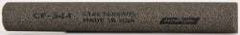 Norton - 4" Long x 1/2" Diam Aluminum Oxide Sharpening Stone - Half Round, Coarse Grade - Caliber Tooling