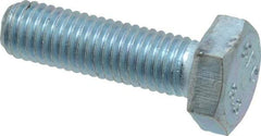 Value Collection - M10x1.50mm Metric Coarse, 35mm Length Under Head Hex Head Cap Screw - Fully Threaded, Grade 8.8 Steel, Zinc-Plated Finish, 17mm Hex - Caliber Tooling