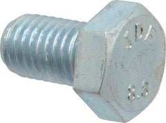 Value Collection - M12x1.75mm Metric Coarse, 20mm Length Under Head Hex Head Cap Screw - Fully Threaded, Grade 8.8 Steel, Zinc-Plated Finish, 19mm Hex - Caliber Tooling