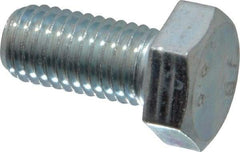 Value Collection - M12x1.75mm Metric Coarse, 25mm Length Under Head Hex Head Cap Screw - Fully Threaded, Grade 8.8 Steel, Zinc-Plated Finish, 19mm Hex - Caliber Tooling