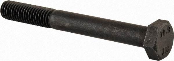 Value Collection - M8x1.25mm Metric Coarse, 70mm Length Under Head Hex Head Cap Screw - Partially Threaded, Grade 10.9 Steel, Black Oxide Finish, 13mm Hex - Caliber Tooling