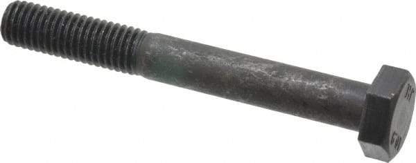 Value Collection - M10x1.50mm Metric Coarse, 80mm Length Under Head Hex Head Cap Screw - Partially Threaded, Grade 10.9 Steel, Black Oxide Finish, 17mm Hex - Caliber Tooling