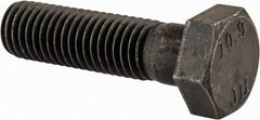 Value Collection - M12x1.75mm Metric Coarse, 45mm Length Under Head Hex Head Cap Screw - Partially Threaded, Grade 10.9 Steel, Black Oxide Finish, 19mm Hex - Caliber Tooling