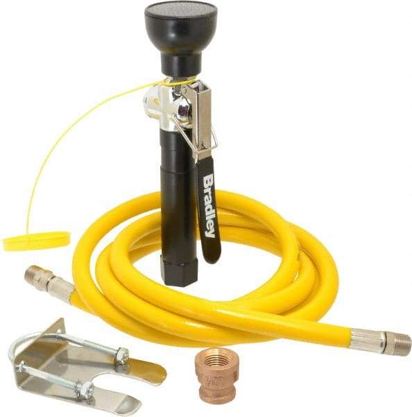 Bradley - Plumbed Drench Hoses Mount: Wall Style: Single Spray Head - Caliber Tooling