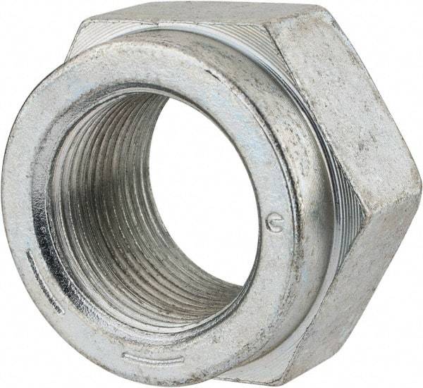 Value Collection - 1-3/8 - 12 UNF Grade C Hex Lock Nut with Distorted Thread - 2-1/16" Width Across Flats, 1-13/64" High, Cadmium Clear-Plated Finish - Caliber Tooling