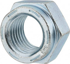 Value Collection - 1-1/4 - 7 UNC Grade C Hex Lock Nut with Distorted Thread - 1-7/8" Width Across Flats, 1-3/32" High, Cadmium Clear-Plated Finish - Caliber Tooling