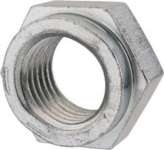 Value Collection - 1-3/8 - 6 UNC Grade C Hex Lock Nut with Distorted Thread - 2-1/16" Width Across Flats, 1-13/64" High, Cadmium Clear-Plated Finish - Caliber Tooling