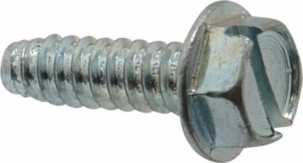 Value Collection - 5/16" Hex Washer Head Slotted Sheet Metal Screw - Steel, 1" Length Under Head, Grade 2 - Caliber Tooling