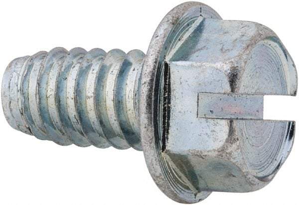 Value Collection - 3/8" Hex Washer Head Slotted Sheet Metal Screw - Steel, 3/4" Length Under Head, Grade 2 - Caliber Tooling