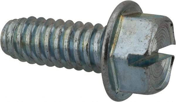 Value Collection - 3/8" Hex Washer Head Slotted Sheet Metal Screw - Steel, 1" Length Under Head, Grade 2 - Caliber Tooling